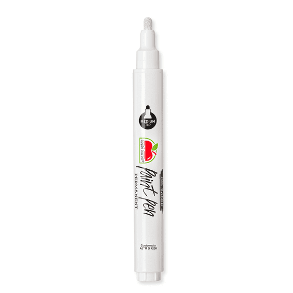 Apple Barrel Multi-Surface Oil-Based Paint Pens, Medium Tip, Black
