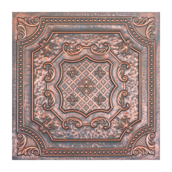 PAINTSDECOR rustic PVC ceiling tiles 24x24 for Restaurant PL04 10-pack