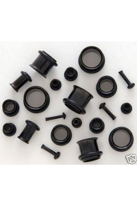 PAIR 00g gauge TITANIUM EAR STRETCH KIT PLUGS tunnels