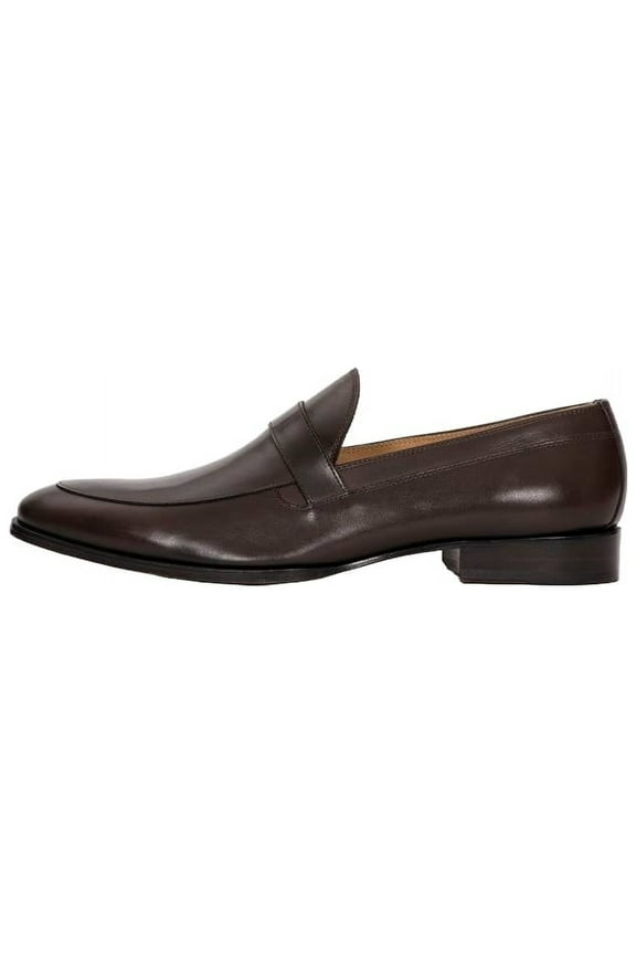PAIR OF KINGS THE FLUSH MEN'S LOAFER SLIP ON FORMAL DRESS SHOES BROWN (Brown, 7)