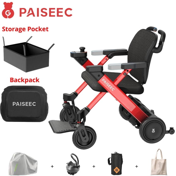 PAISEEC 3-in-1 Electric Wheelchair W3 Power Assist & Smart Walking Aid
