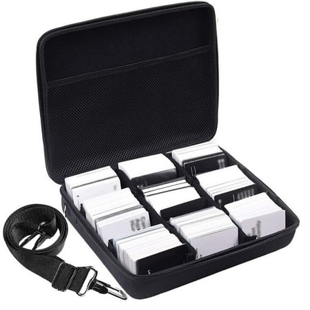 PAIYULE Large Game Card Case Storage Holder for 2500+ Cards, Baseball Football Sports Card Box - Black