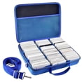 thumbnail image 1 of PAIYULE Large Game Card Case Storage Holder for 2500+ Cards, Baseball Football Sports Card Box - Blue, 1 of 7