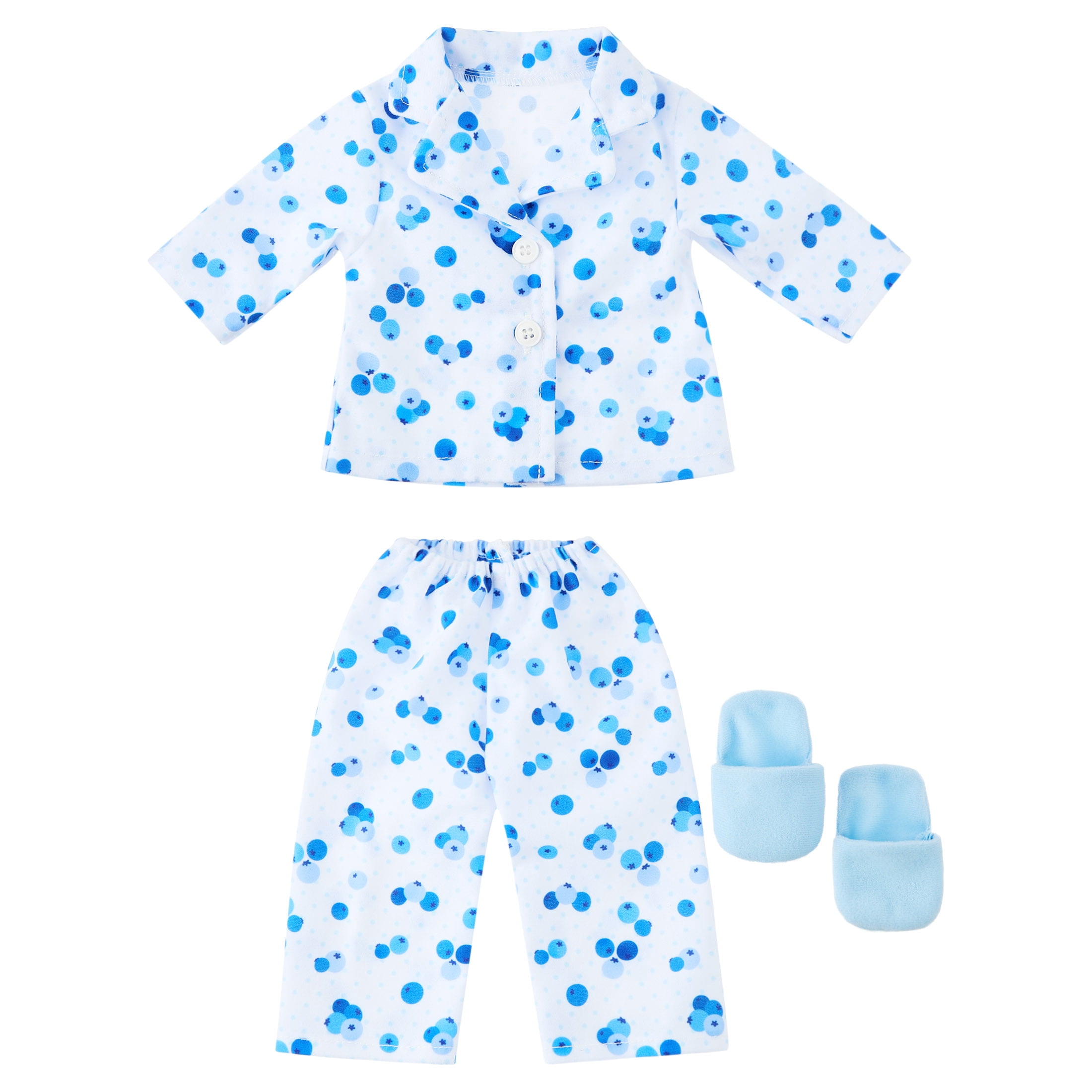 My Life As Blueberries Pajama Fashion Set for 18-inch Dolls, 3 Pieces