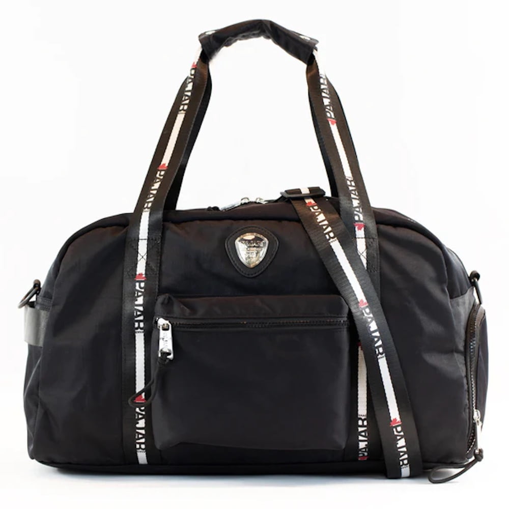 PAJAR Canada Black Duffle Bag Outer Pockets Size Medium Retail $95 New with tag