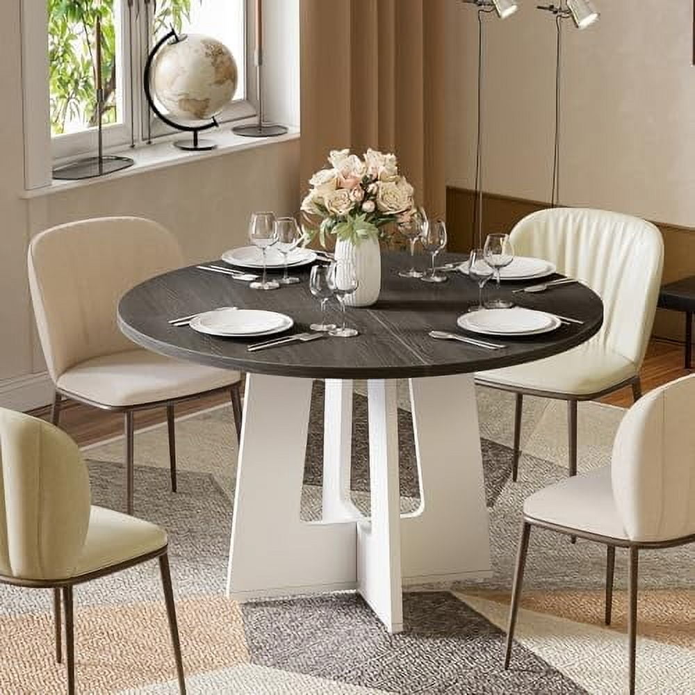 PAKASEPT 47 Inches Round Dining Table for 4 People, Large Dinner Table