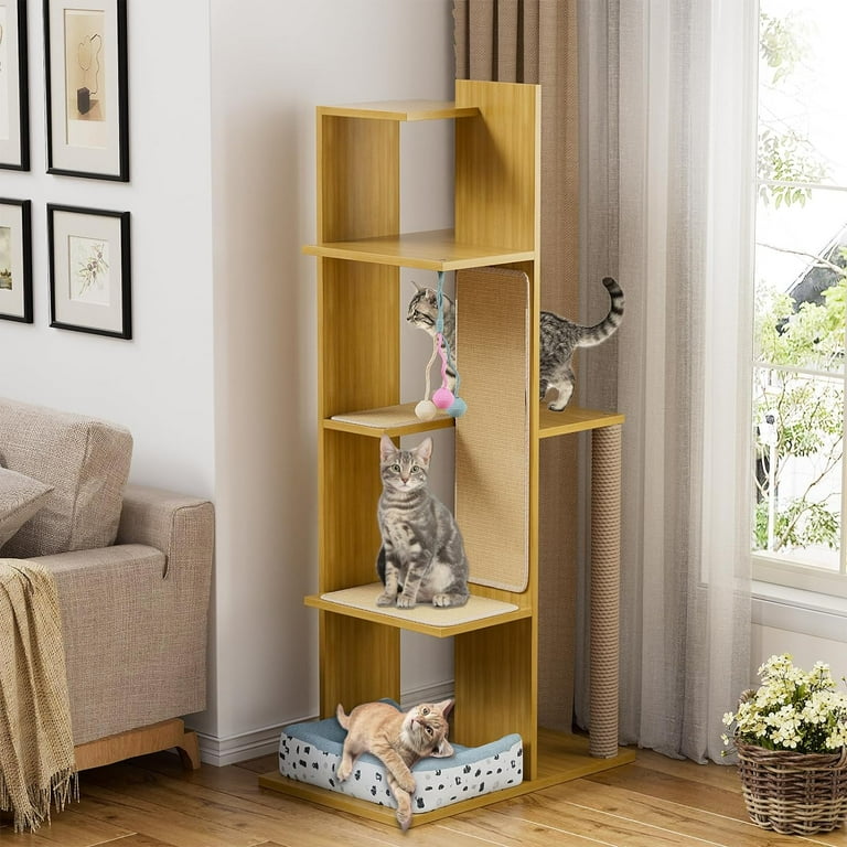 Bookcase Cat Tree Maocao Hoom White And Vintage Cat Tree Tower