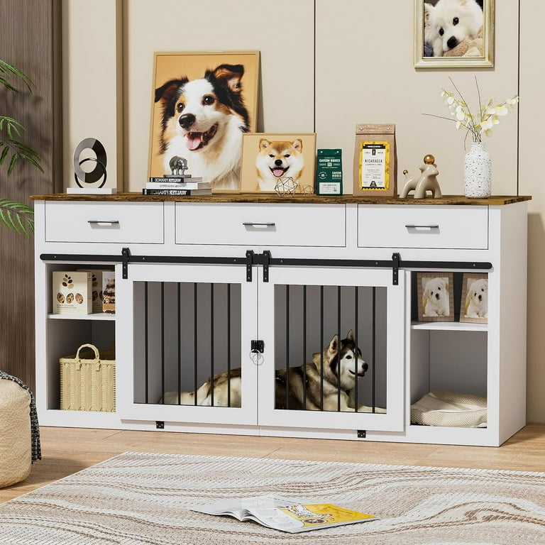 Crate Furniture Custom Double Dog Kennels Dog Crate Furniture