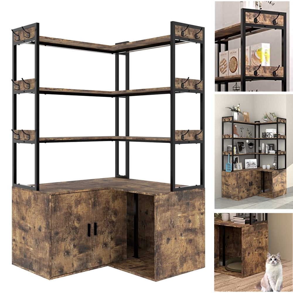 Litter box bookshelf cheap