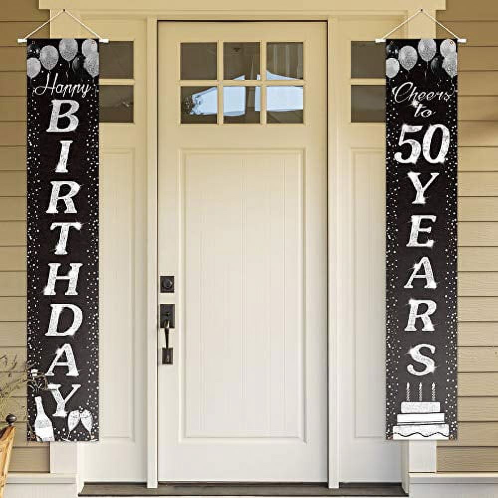 PAKBOOM Fotohintergrund Happy Birthday Banner - Partydeko Für Geburtstag, 300x50cm