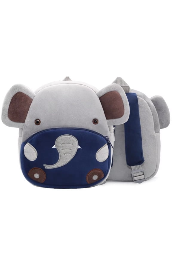 Cute Animal Plush Kids Backpack for Toddlers Boys Girls, Soft Lightweight Cartoon School Bag for Preschool, Travel & Daycare (Unicorn, Dinosaur, Bunny, Cat, Dog)