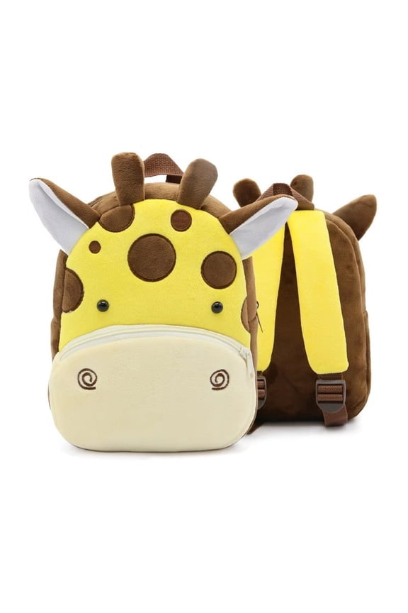 Cute Animal Plush Kids Backpack for Toddlers Boys Girls, Soft Lightweight Cartoon School Bag for Preschool, Travel & Daycare (Unicorn, Dinosaur, Bunny, Cat, Dog)