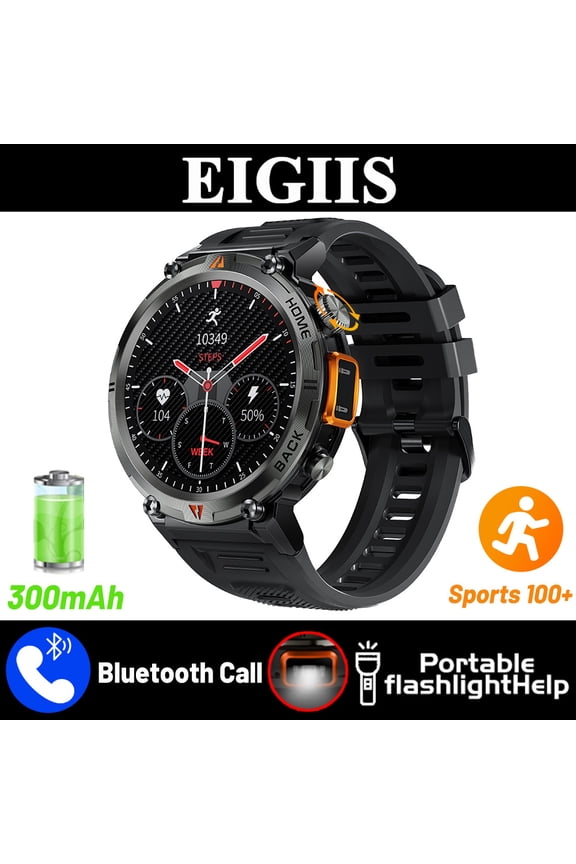 1.45" Smart Watch for Men Bluetooth Call Smartwatch Outdoor Watch Compatible with iPhone Samsung