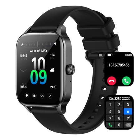 PAKRYS I126 Smart Watch for Men Women with 1.83" HD Big Screen Smartwatch 21 Sports Modes Activity Tracker for iOS Android, 1pc