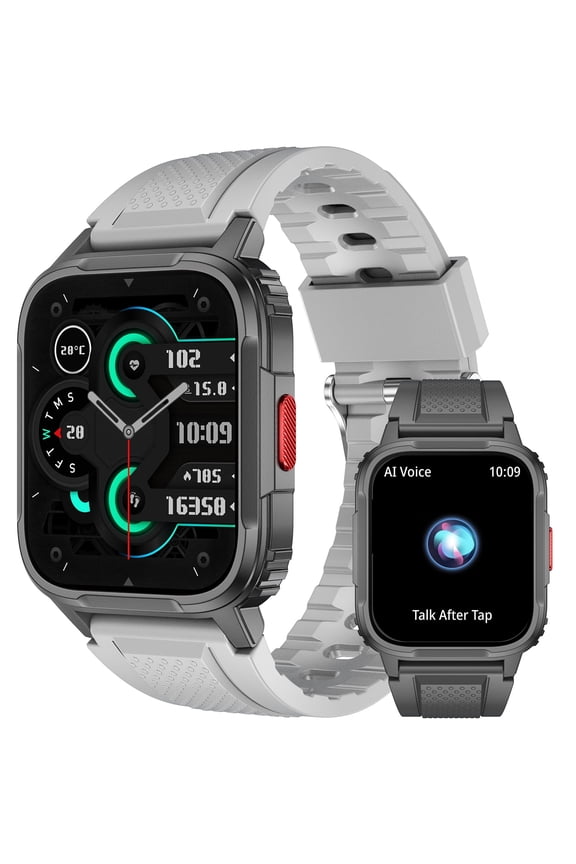 LW9 Smart Watch for Men 1.95" Touch Screen Smartwatch IP68 Waterproof Tracker Bluetooth Call Sport Watch Pedometer Outdoor Smartwatch for iOS Android, 1pc