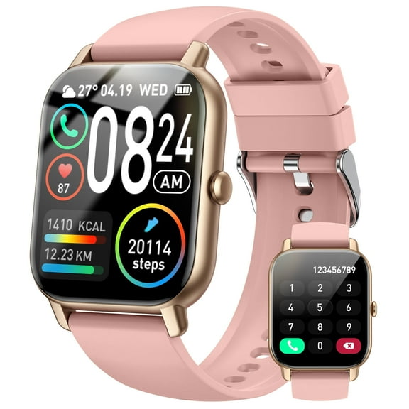 PAKRYS P66 Smart Watch for Women Men(Answer/Make Call), 1.85" Large HD Screen Smartwatch Compatible with iOS Android IP68 Waterproof Watch