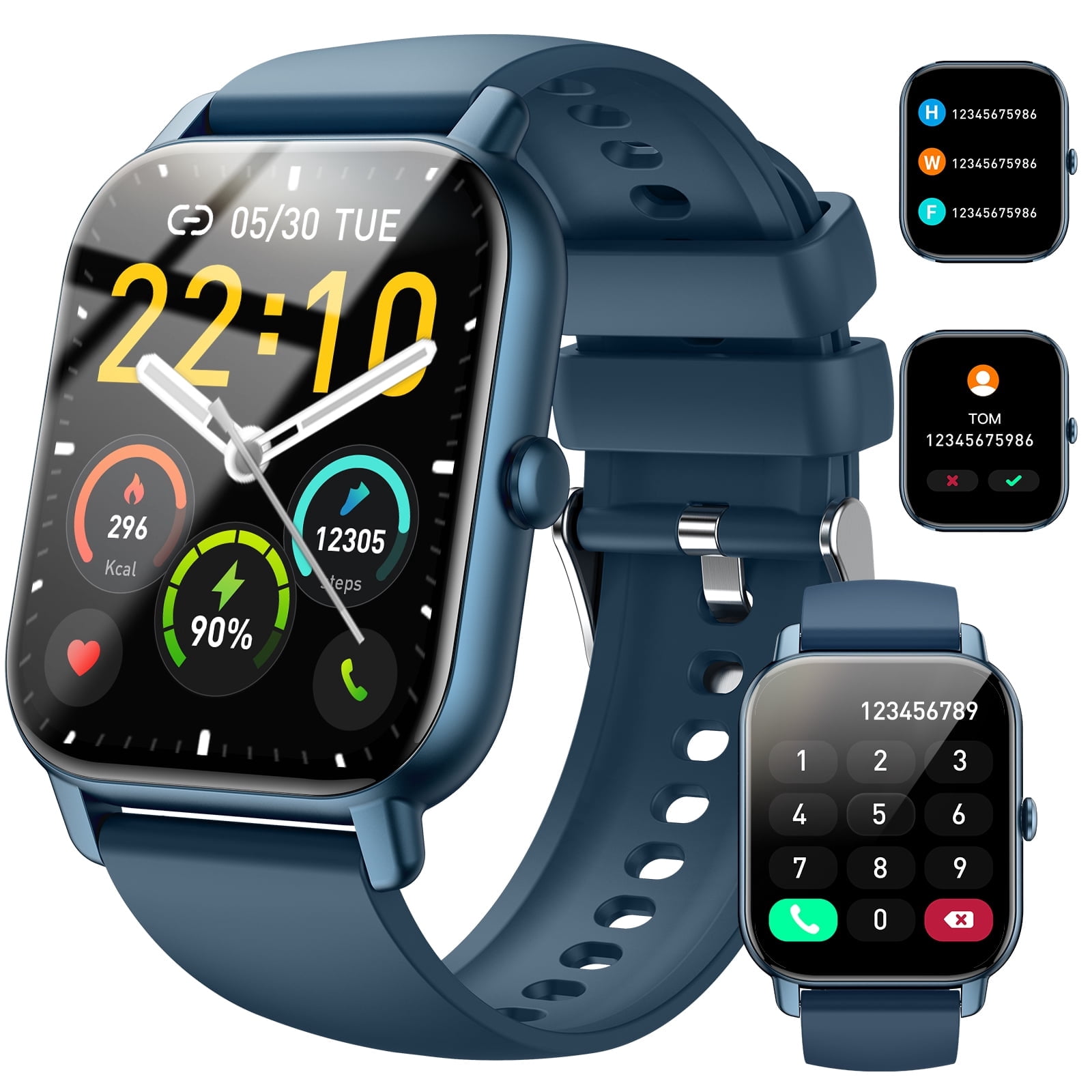 Ios Screen Designing PAKRYS P66 Smart Watch for Women Men(Answer/Make Call), 1.85