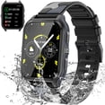 thumbnail image 1 of PAKRYS P73 1.83'' 3ATM Waterproof 100+ Sport Modes Outdoor Fitness Tracker Rugged Smart Watch for iOS Android, 1pc, 1 of 8