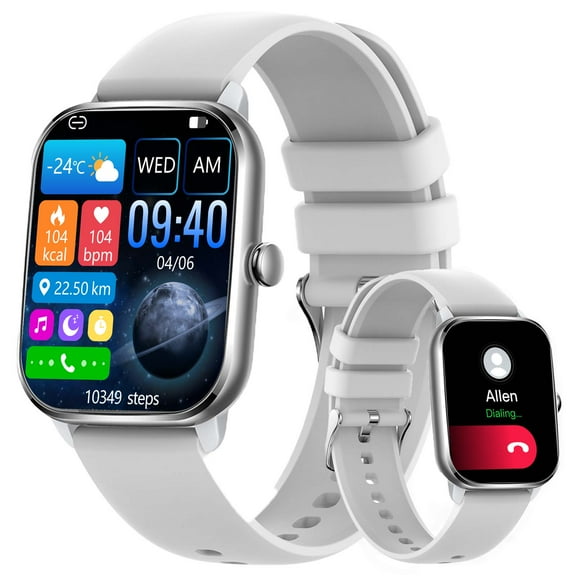 PAKRYS Smart Watch for Men/Women (Answer/Make Calls) 1.9”Large HD Screen Business Smart Watch Waterproof Watch Calories Pedometer Smartwatch for Android and iOS