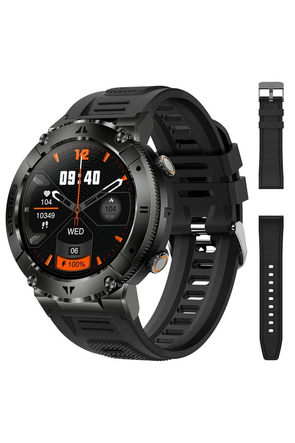 Smartwatch for Men, IP67 Customized Bluetooth Watch for Android iOS, 1.32'' HD Fitness Tracker Outdoor Sports Watch with Step Counter