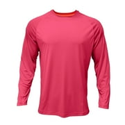 PAKUSISUP Mens Long Sleeve Fishing Shirts UPF 50+ | Quick-Dry Sun Protection Shirts Lightweight, 103% Polyester