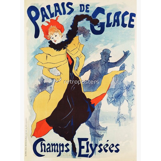 PALAIS DE GLACE PARIS Champs Elysees by Art Nouveau Painter Jules