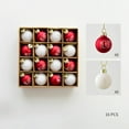 thumbnail image 1 of PALIFEUR 16pcs Christmas Ball Ornaments, Shatterproof Christmas Ornaments, Hanging Christmas Balls for Holiday Party, 1.2"/30Mm Glittering Christmas Ornaments Set for Christmas Tree, 1 of 6