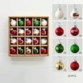 thumbnail image 1 of PALIFEUR 16pcs Christmas Ball Ornaments, Shatterproof Christmas Ornaments, Hanging Christmas Balls for Holiday Party, 1.2"/30Mm Glittering Christmas Ornaments Set for Christmas Tree, 1 of 6