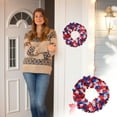 thumbnail image 1 of PALIFEUR 4th of July Wreath, 15.75 Inch Patriotic Wreaths for Front Door, Artificial Floral Spring Wreaths Decorations for Memorial Day Independence Day Veterans Day, Red Blue White, 1 of 6