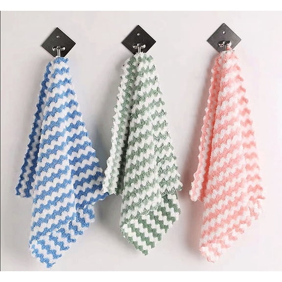 PALIFEUR 5PCS Microfiber Cleaning Cloths, Lint Free, Absorbent, Streak Free, Non-Abrasive, Reusable, Washable, Microfiber Towels for Cars Kitchen, Microfiber Towel, Cleaning Rags 12"x12"