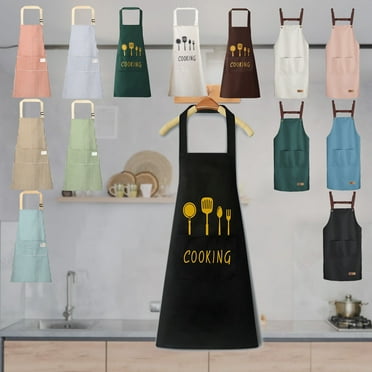 PALIFEUR Aprons Dirt-proof Waterproof Aprons for Women with Extra Lage Pockets, Adjustable Cooking Aprons Suitable for Kitchen Gardening, Cooking Aprons for Women Man