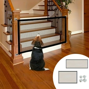 PALIFEUR Baby Gate for Stairs Dog Gate for Doorways, Pet Gate for The House, 28.3" x 43.3" Dog Gate Indoor, Black
