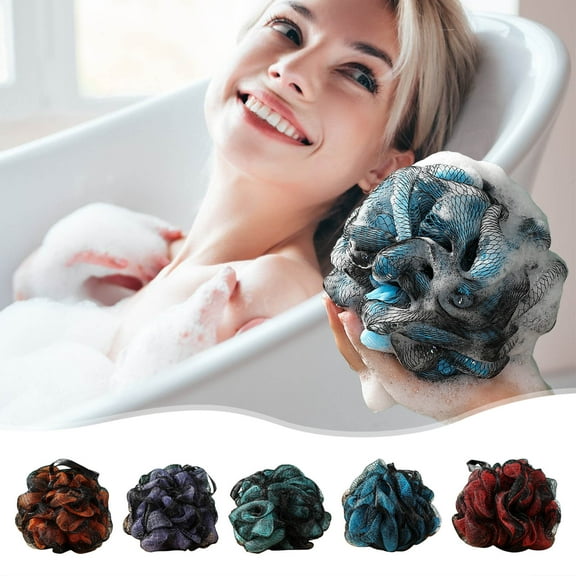 PALIFEUR Bath Shower Loofah Sponge, Body Scrubbers Loofa, Soft Loofah for Women Men, Body Wash Sponge, Colorful Bath Sponge