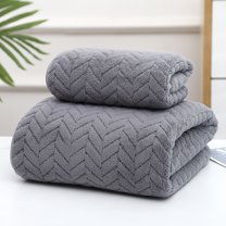 PALIFEUR Bath Towels 2 Pack Premium Towel Set, 1 Bath Towels 1 Hand Towels, Highly Absorbent Ultra Soft Cotton Towels, Quick Drying Wash Cloths Thicker Towels for Bathroom, Gym, Shower(Gray)
