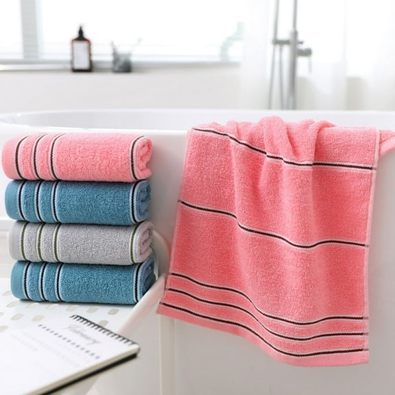 PALIFEUR Bath Towels Premium Hand Towels for Bathroom, 29.53x13.78", 100% Cotton, Highly Absorbent Soft Face Towels Quick-Drying Wash Cloths, Towels for Bathroom, Gym, Shower, Pink
