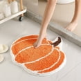 thumbnail image 1 of PALIFEUR Bathroom Rugs Bath Mat for Living Room, Pumpkin Shape Bedroom Small Door Mat, Fall Decor Rug, Halloween Thanksgiving Decorations (23.62 x 15.75 Inch), 1 of 1