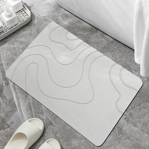 PALIFEUR Bathroom Rugs, Extra Soft Absorbent Silica Gel ​Bath Mat, 15x23 Quicker Dry Washable Bath Mat for Bathroom, Tub and Shower, Non-Slip Bathroom Rug, washable Rug