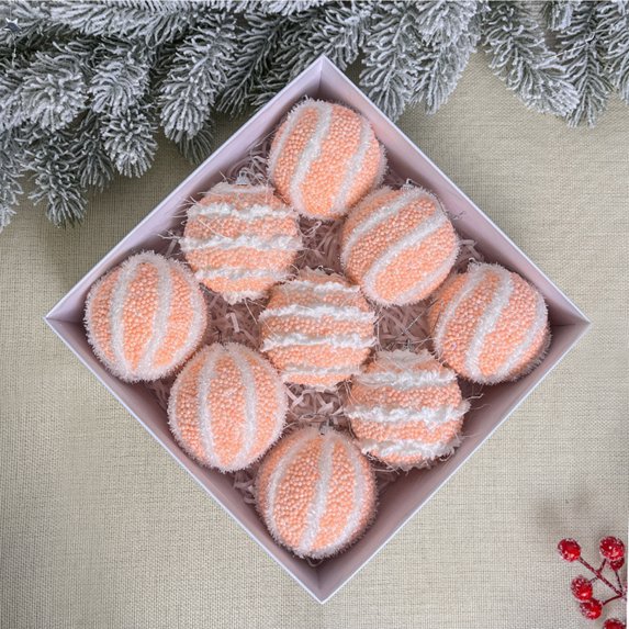 PALIFEUR Christmas Ball Ornaments - 3.15" Macaron Christmas Ornaments Set for Christmas Tree, 9pcs Shatterproof Christmas Balls Gifts for Holiday Party Christmas Decorations