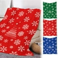 thumbnail image 1 of PALIFEUR Christmas Blanket, Super Soft Cozy Xmas Throw Blanket, Snowflake with Christmas Tree Decoration Blankets, Fuzzy Warm Blanket for Couch, 59L x 50W Inch, 1 of 7