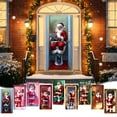 thumbnail image 1 of Axiiglly Christmas Decorations Christmas Door Cover with Santa Claus, Xmas Backdrops Decor Festive Door Banner, Door Covers Decorative for Home Wall Party Holiday Kitchen, 35.4"×70.9", 1 of 8