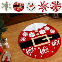 PALIFEUR Christmas Door Mat, 31.5"x31.5" Dirt Trapping Door Mat Indoor Entrance, Absorbent Non-Slip Front Door Mat Outside Entrance, Washable Christmas Doormat for Holiday Party Decorations
