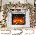 thumbnail image 1 of PALIFEUR Christmas Garland - 79" Artificial Xmas Garland with Red Berries, Green Christmas Garland for Mantel Fireplace Table Wedding Holiday Party Christmas Decorations, 1 of 7