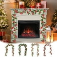 thumbnail image 1 of PALIFEUR Christmas Garland - Artificial Leaf Fall Garland Christmas Decorations, 69 inch Christmas Garlands for Mantle Table Wall Fireplace Holiday Party Christmas Tree Decor, 1 of 7