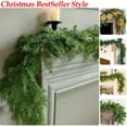 thumbnail image 1 of PALIFEUR Christmas Garland - Pine Garlands for Xmas Decor, Artificial Christmas Garlands for Mantle Fireplace Holiday Party Christmas Decorations, 71 inch, 1 of 7