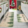 thumbnail image 1 of PALIFEUR Christmas Kitchen Rugs Set of 2, Christmas Stree Rugs, Non-Slip Washable Kitchen Mats, Kitchen Rug for Christmas Kitchen Decor Festival Holiday Party Decorations, 1 of 6