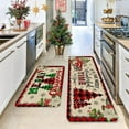 thumbnail image 1 of PALIFEUR Christmas Kitchen Rugs Set of 2, Red Christmas Stree Rugs, Non-Slip Kitchen Rug, Washable Kitchen Mats for Christmas Kitchen Decor Festival Holiday Party Decorations, 1 of 4