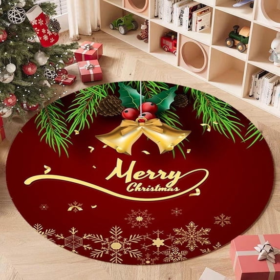PALIFEUR Christmas Rugs for Living Room, 19.7 x 19.7 Inch Holiday Snowflake Decor Area Rug for Bedroom, Non Slip Washable Christmas Living Room Rug for Festival Party Decorations