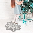 thumbnail image 1 of PALIFEUR Christmas Rugs for Living Room, 50 x 20 Inch Holiday Snowflake Shape Decor Area Rug for Bedroom, Non Slip Washable Christmas Living Room Rug for Festival Party Decorations, 1 of 7