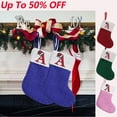 thumbnail image 1 of PALIFEUR Christmas Stockings with Initials, 6x7 Inch Christmas Decorations Stocking, Personalized Christmas Stockings for Christmas Tree Decorations Holiday Party, Green, 1 of 3