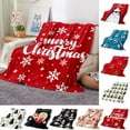 thumbnail image 1 of PALIFEUR Christmas Throw Blanket, Super Soft Warm Christmas Tree Blanket for Couch Bedroom, Christmas Flannel Blanket, Microfiber Thicken Blankets for Holiday Party Home Decorations, 51 x 40 Inch, 1 of 2